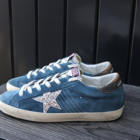 Golden Goose Blue Suede Super Star - Picture 3 of 5